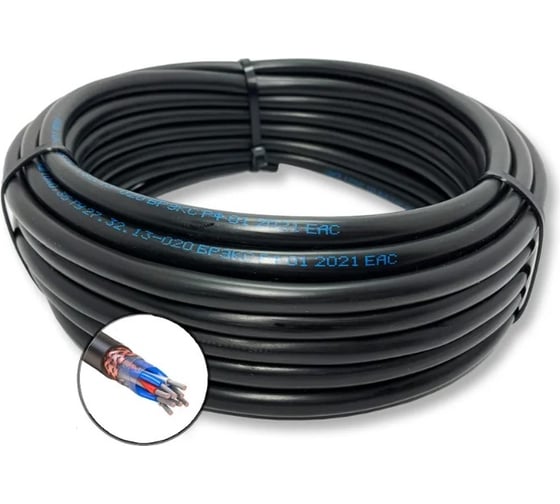 Изображение товара Кабель монтажный ПРОВОДНИК экранированный мкэшвнг(a)-ls 10x2х1 мм2, 200м OZ111656L200