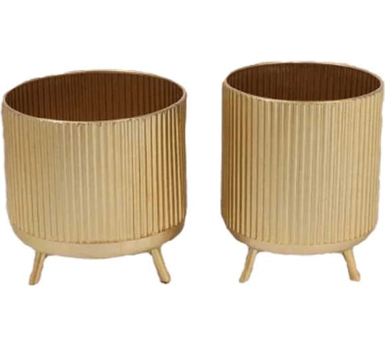 Изображение товара Подставка под кашпо Homium Flower Duet Gold, набор 2шт /вазон/ set02vase-2