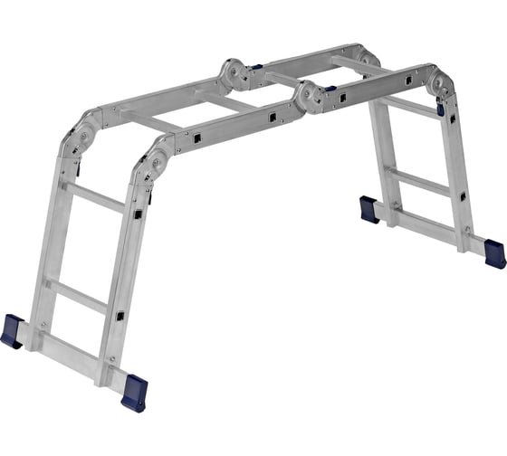 Изображение товара Шарнирная алюминиевая лестница СИБРТЕХ 4х2 97879
