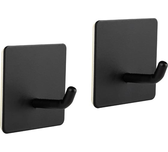 Изображение товара Набор крючков на самоклеящейся основе Рыжий кот квадрат, 2 шт. (металл) 105884