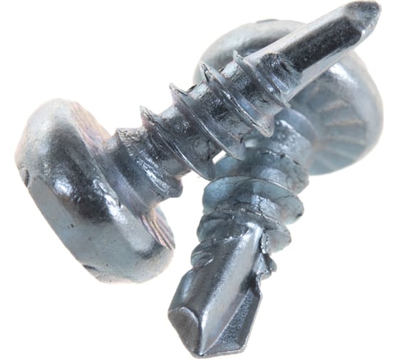 Изображение товара Саморезы со сверлом Зубр для крепления листового металла полуцилиндрическая головка, оцинкованные, 22000шт 4-300150-38-11