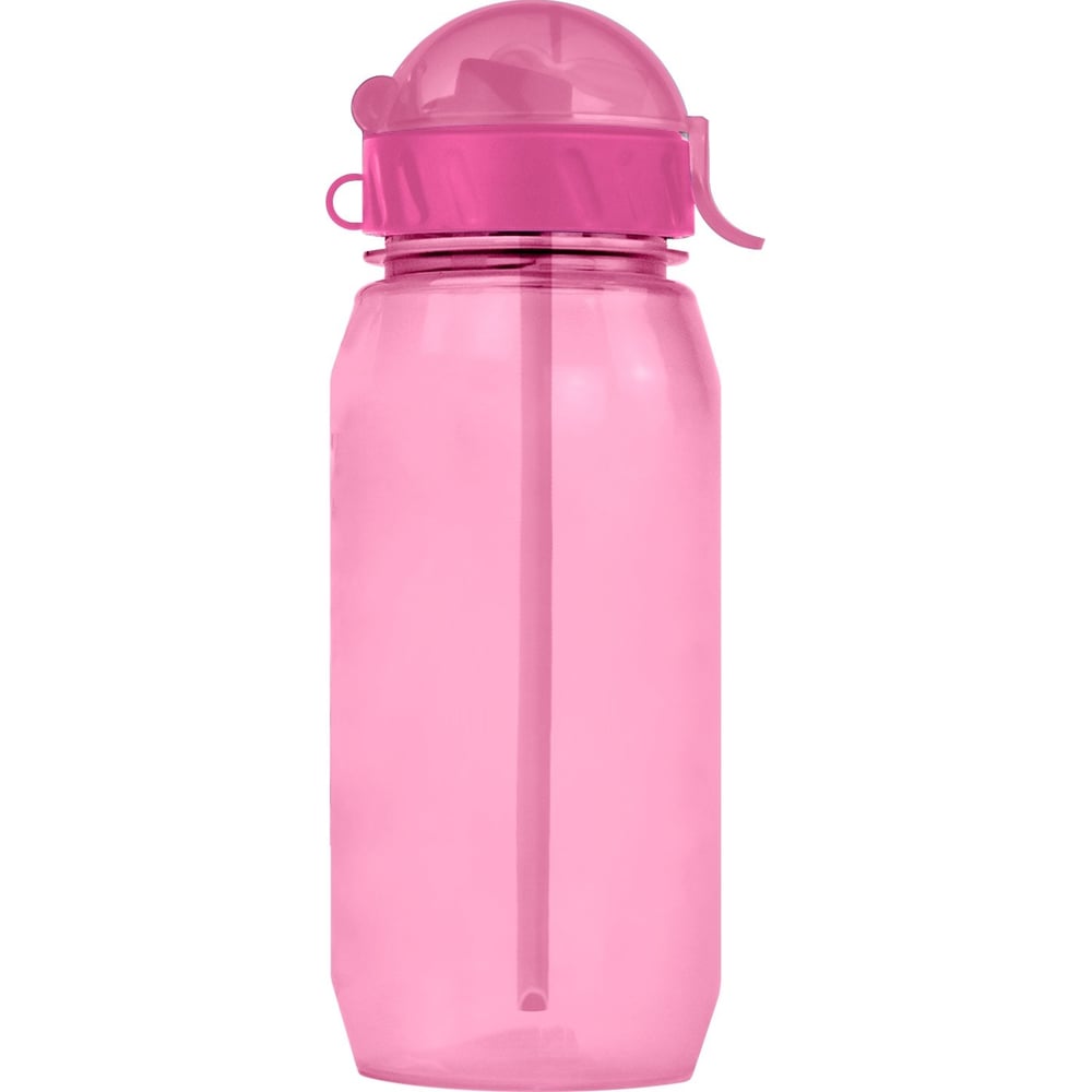 Изображение товара Бутылочка для воды с трубочкой WOWBOTTLES 400 мл светло-розовая КК0361