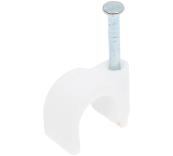 Изображение товара Круглая скоба с гвоздем Зубр для крепления кабеля 10мм, 40шт 45111-10