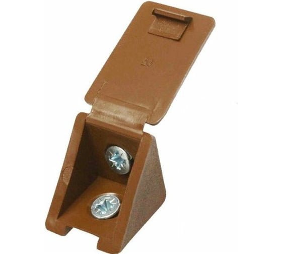 Изображение товара Мебельный уголок с шурупом Зубр цвет бук, 4,0x15мм, ТФ6, 4шт 4-308256-2