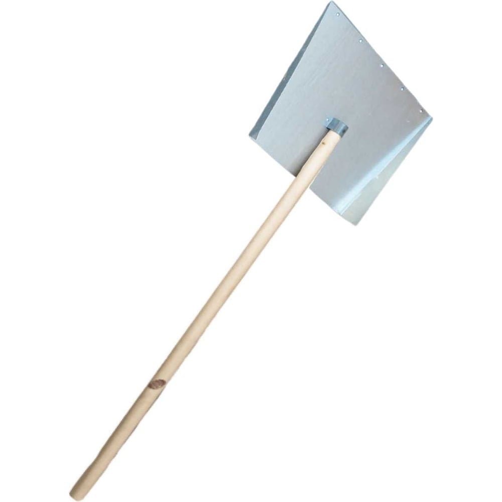 Изображение товара Лопата для снега и работ в саду ООО Агростройлидер 3-х бортная 500x600мм оцинкованная