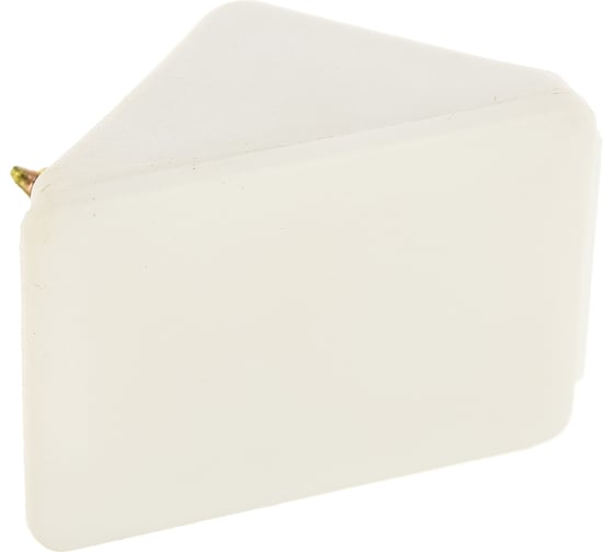 Изображение товара Мебельный уголок с шурупом Зубр цвет белый, 4,0x15мм, ТФ6, 4шт 4-308256-3