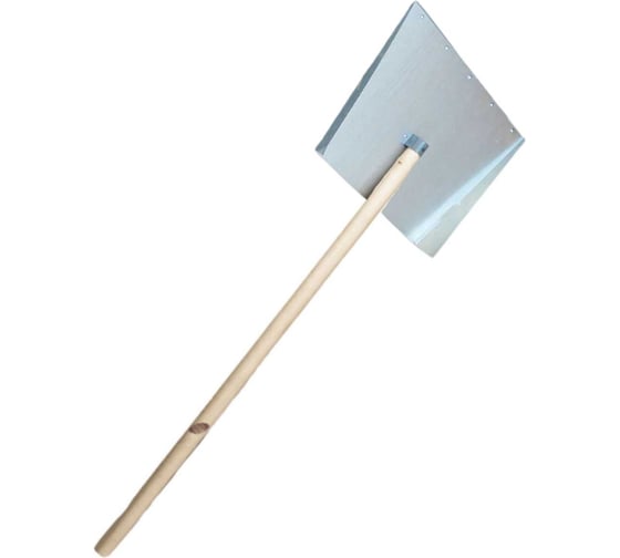 Изображение товара Лопата ООО Агростройлидер 3-х бортная 500x375мм оцинкованная с планкой с деревянным черенком 1200мм в сборе СНЕГ-03.29.2
