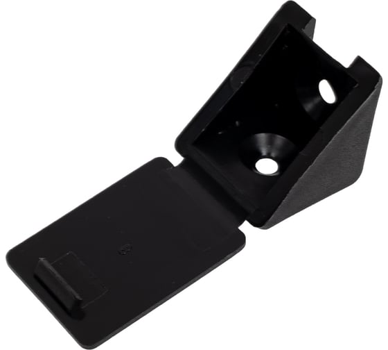 Изображение товара Мебельный уголок с шурупом Зубр цвет черный, 4,0x15мм, ТФ6, 4шт 4-308256-7