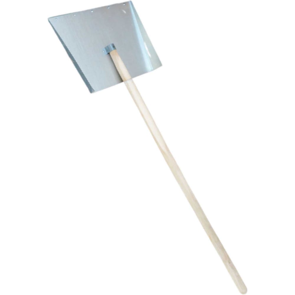 Изображение товара Лопата снеговая 3-х бортная алюминиевая с деревянным черенком 1200мм