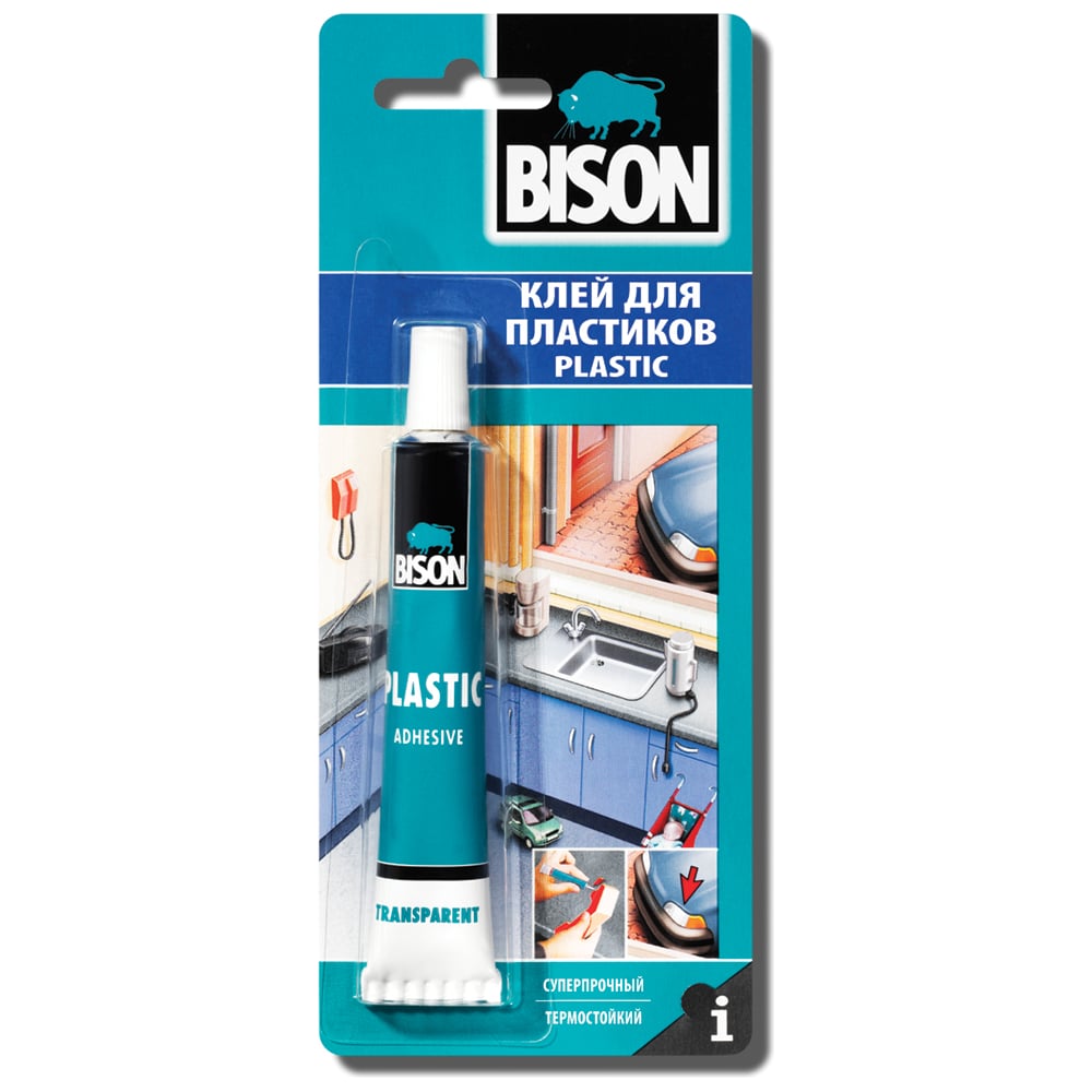 фото Клей для пластика bison plastic adhesive crd 25ml 6307217