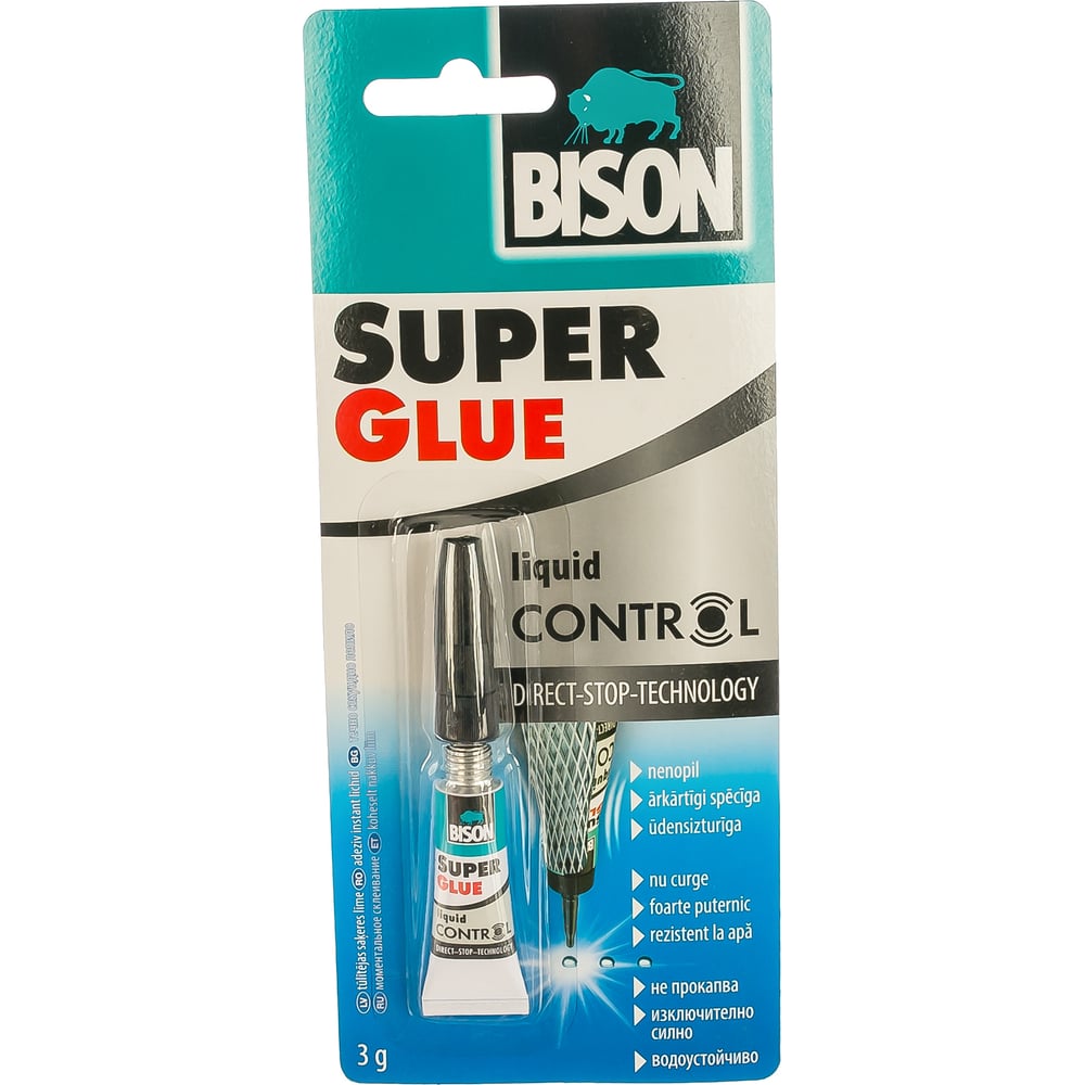 фото Клей bison super glue control crd 3g 6311790