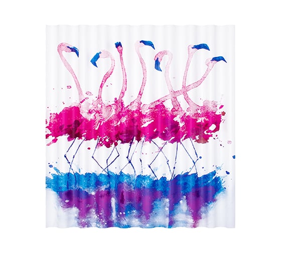 Изображение товара Шторка для ванной WasserKraft Lossa кольца в комплекте SC-81101