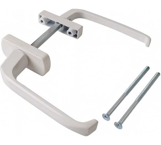 Изображение товара Гарнитур для балконной двери ELEMENTIS узкий, алюминиевый, белый VVD0009.07/MP