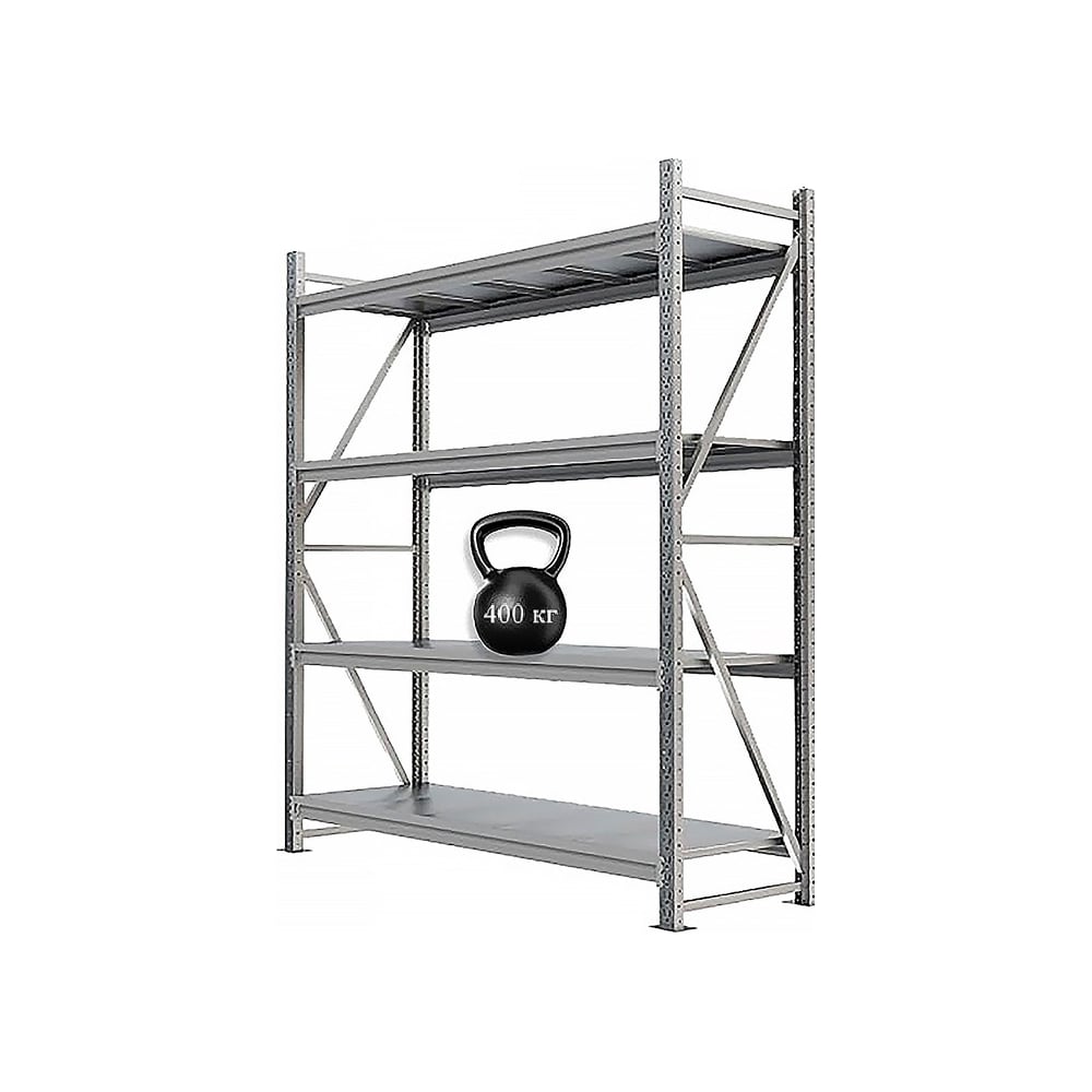 Изображение товара Металлический стеллаж IRONMEBEL optimus pro h-2500 zn для хранения