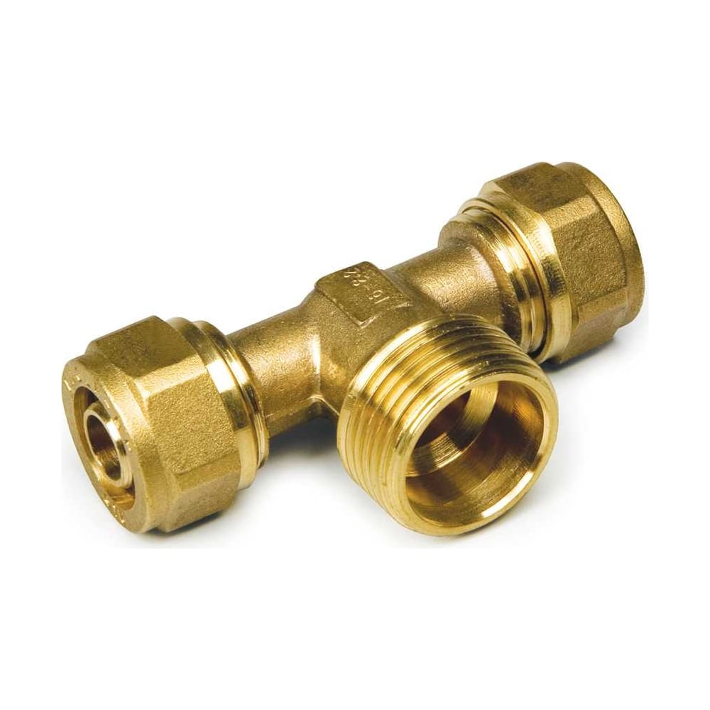 Изображение товара Тройник BYR PEX с наружной резьбой 3/4" х 25 (2.3) 1404В