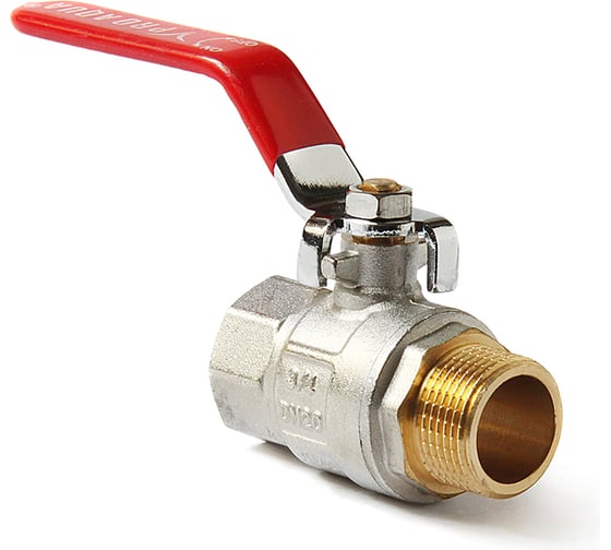 Изображение товара Шаровой полнопроходной кран PRO AQUA Н-В ручка рычаг 1 1/4 FWL53-m32-f32x