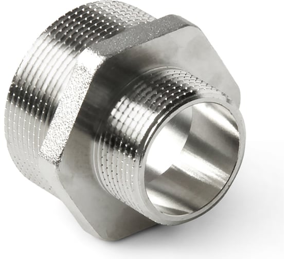 Изображение товара Латунный ниппель PRO AQUA НР резьбовой переходной 1/2x1 06-M25-M15x