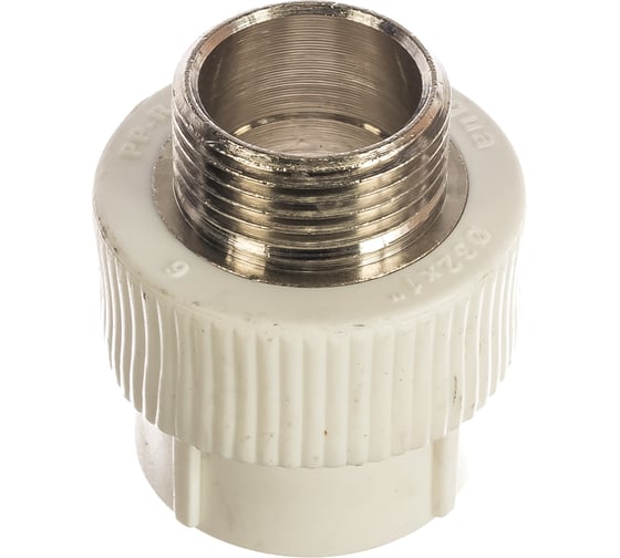 Изображение товара Комбинированная муфта PRO AQUA PP-R НР белая ШК 32-1 PA23018Pb