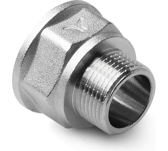 Изображение товара Латунный переход PRO AQUA Н/В резьбовой 1/2 x 1 08-M15-F25x