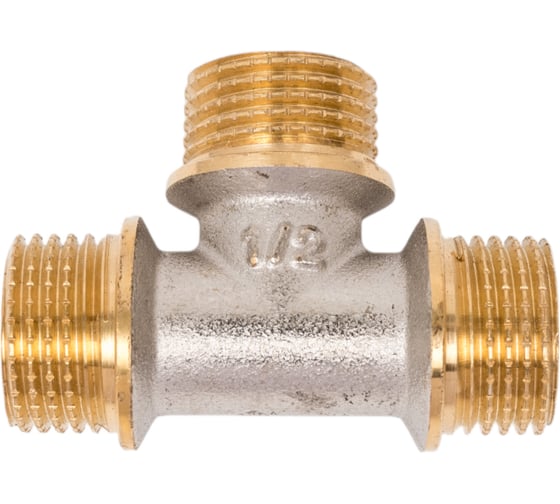 Изображение товара Латунный тройник PRO AQUA НР резьбовой 1/2 03-m15-m15-m15x