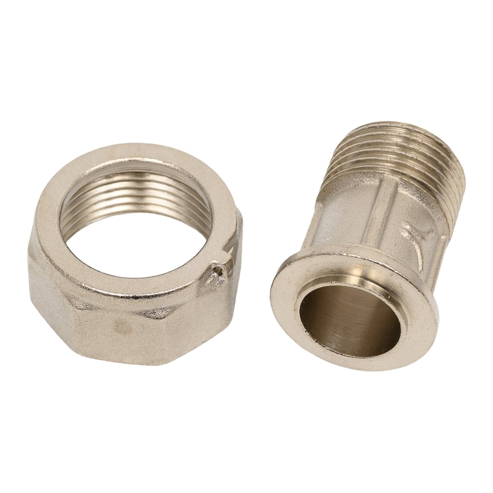 Изображение товара Штуцер с накидной гайкой PRO AQUA 1/2x3/4 18-m15x для водопровода и отопления