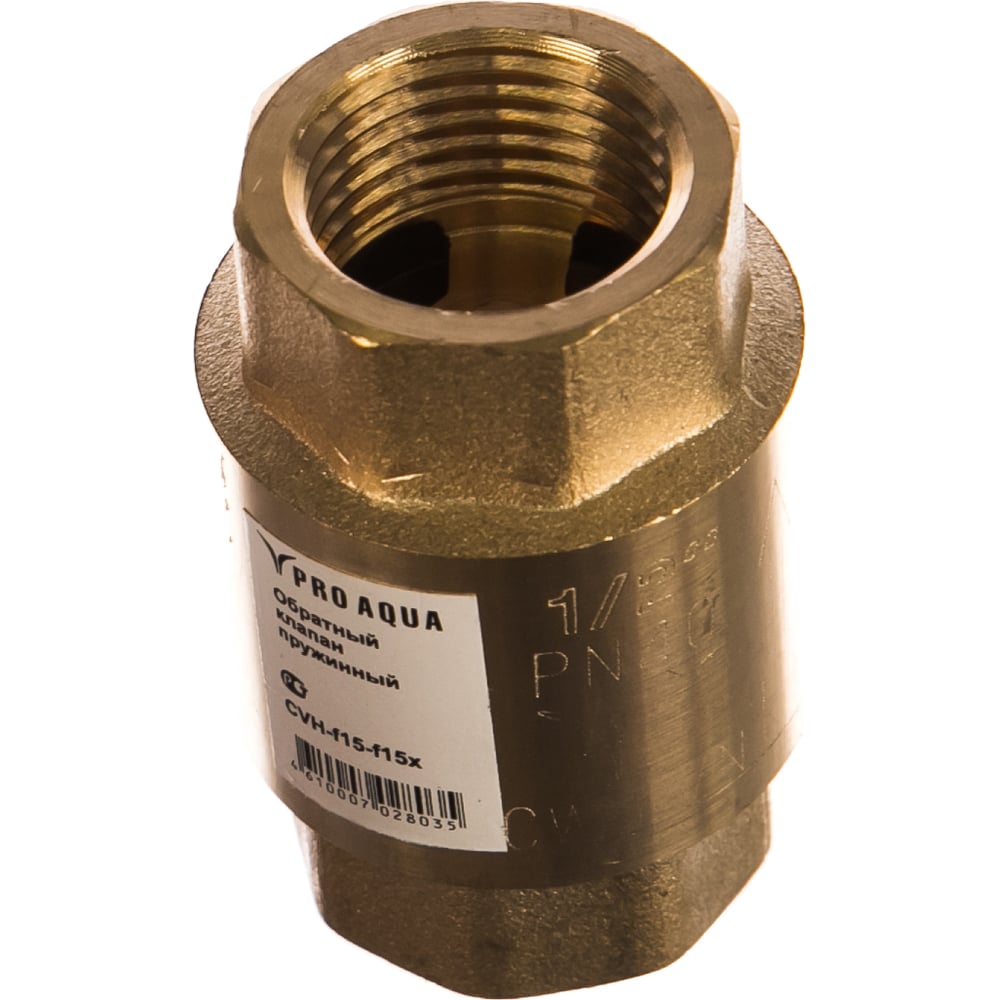 фото Обратный клапан с металлическим диском pro aqua в-в 1/3 cvh-f15-f15x