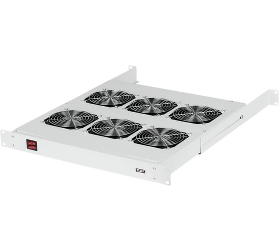 Изображение товара Вентиляторная полка TLK, 19, 1U, 6 вентиляторов, GY TLК-VP6-GY