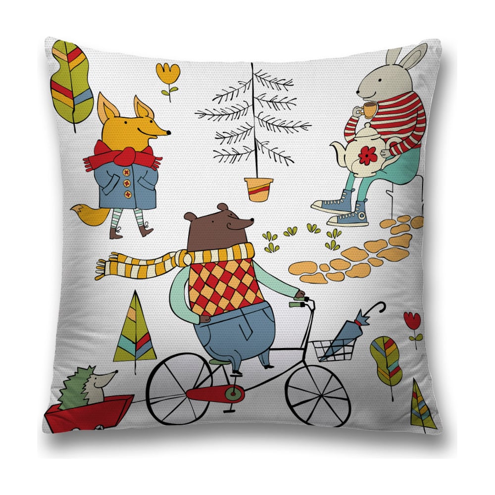 Изображение товара Декоративная наволочка JoyArty 45х45 см с рисунком разноцветная