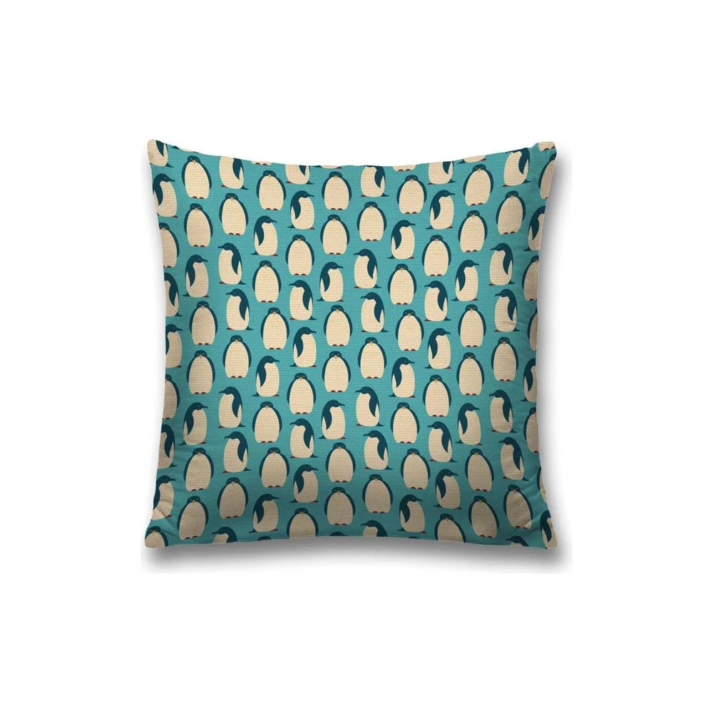 Изображение товара Декоративная наволочка JOYARTY 45х45 с рисунком голубой и белый полиэстер