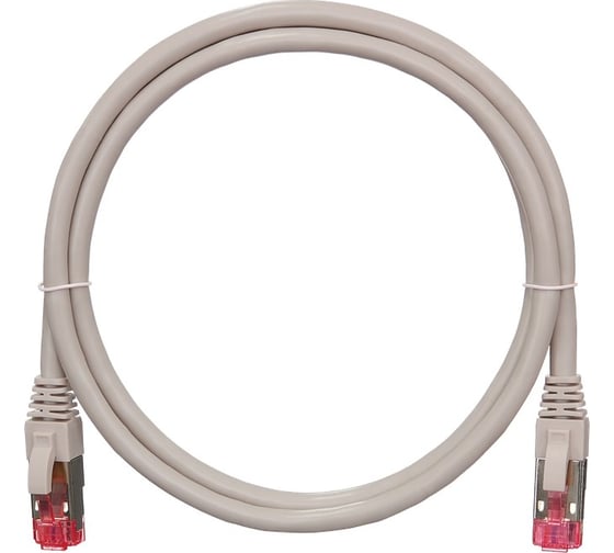 Изображение товара Коммутационный шнур NIKOMAX S/FTP 4 пары, серый, 1м NMC-PC4SA55B-010-C-GY