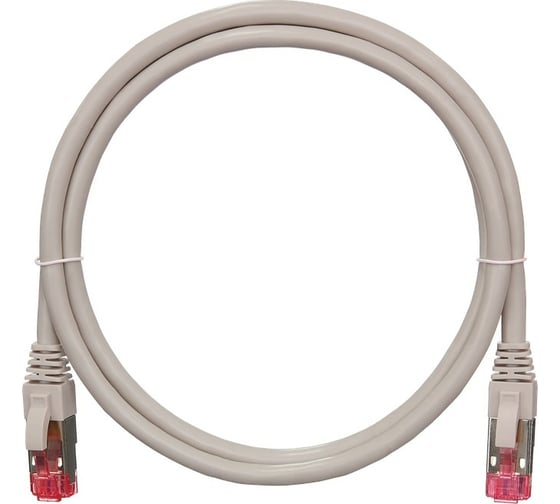 Изображение товара Коммутационный шнур NIKOMAX S/FTP 4 пары, серый, 0,5м NMC-PC4SA55B-005-C-GY