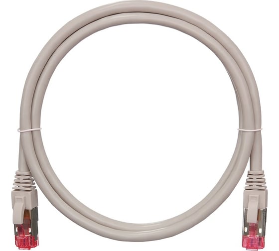 Изображение товара Коммутационный шнур NIKOMAX S/FTP 4 пары, серый, 1м NMC-PC4SA55B-010-GY