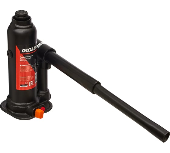 Изображение товара Гидравлический бутылочный домкрат Gigant 2Т, подхват 181мм, подъем 345мм, рабочий ход 116мм, HBJ-2