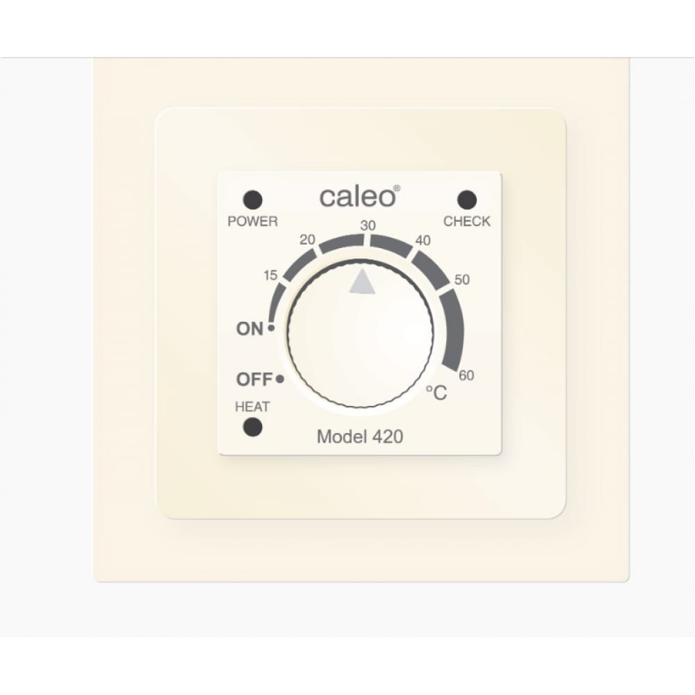 фото Терморегулятор 420, бежевый, с адаптерами, 3,5 квт caleo 4607175035279