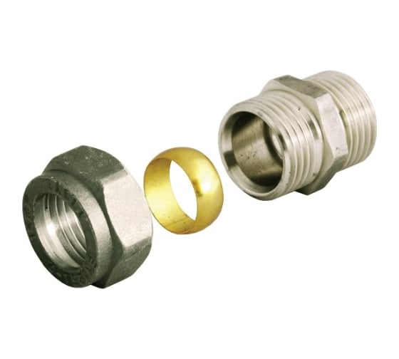 Изображение товара Уплотнительный фитинг для медной трубки BYR PEX Ду15-G1/2" (с обжимным кольцом) универсальный 4050