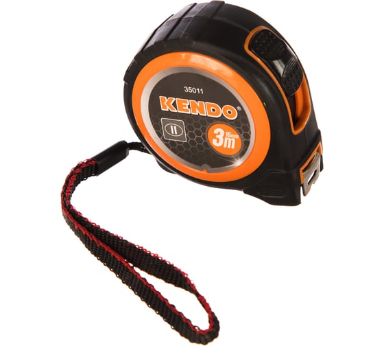 Изображение товара Ударостойкая рулетка в обрезиненном корпусе KENDO 3м х 16мм 35011