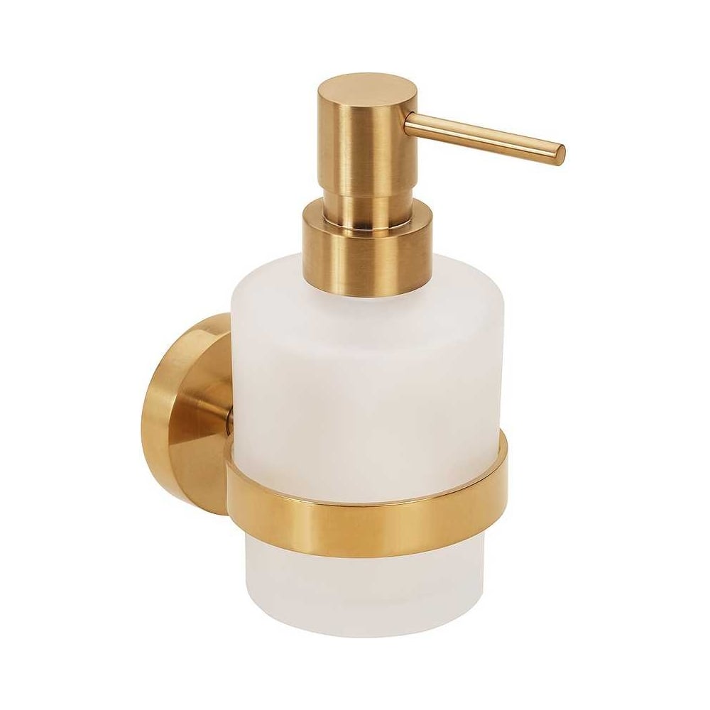 Изображение товара Дозатор жидкого мыла BEMETA SABLO 200 мл настенный механический стильный золотой