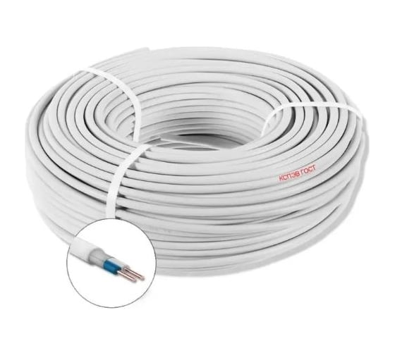 Изображение товара Кабель для пожарной и охранной сигнализации КСПЭВ ПРОВОДНИК 2x0.4 мм2, 1м OZ86291L1