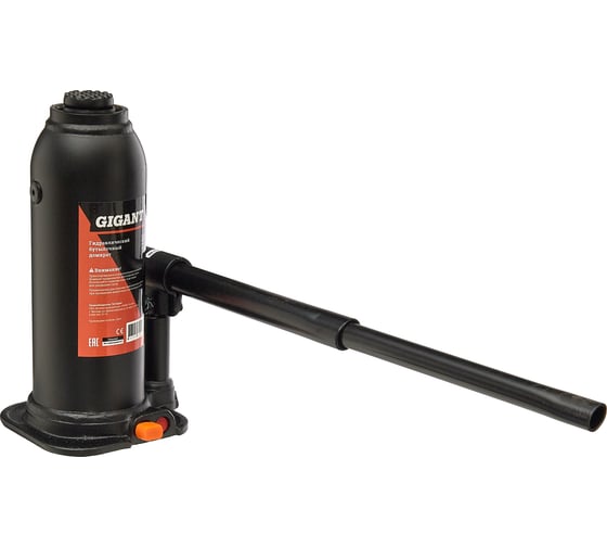 Изображение товара Гидравлический бутылочный домкрат Gigant 10Т, подхват 230мм, подъем 460мм, рабочий ход 155мм, HBJ-10