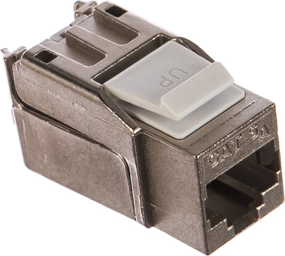 Изображение товара Модуль-вставка NIKOMAX типа Keystone, полный экран, металлик NMC-KJSA2-FT-MT