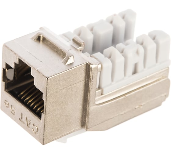 Изображение товара Модуль-вставка NIKOMAX типа Keystone, полный экран, металлик NMC-KJSD2-FT-MT