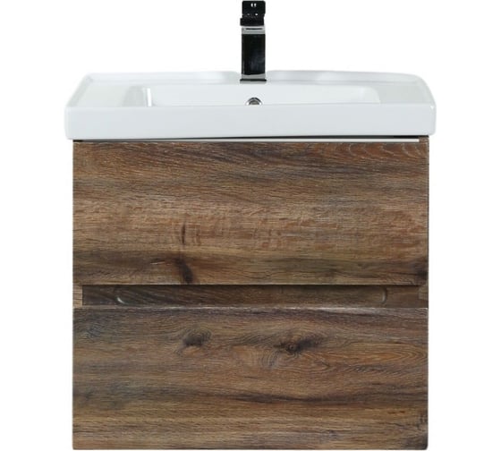 Изображение товара База под раковину Art&Max TECHNO подвесная с двумя выкатными ящиками, Дуб бомонд Лофт AM-Techno-600-2C-SO-LW646