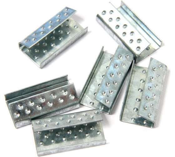 Изображение товара Металлическая скрепа Парников 15 мм, оцинкованная, коробка 1000 шт. 4603302937348