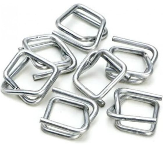 Изображение товара Пряжка Парников металлическая, проволочная, 16-19 мм, 3 мм, в 1 коробке 1000 шт., цинк 4603302937324
