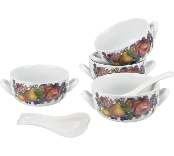 Изображение товара Набор бульонниц с ложками Pomi d'Oro P290022