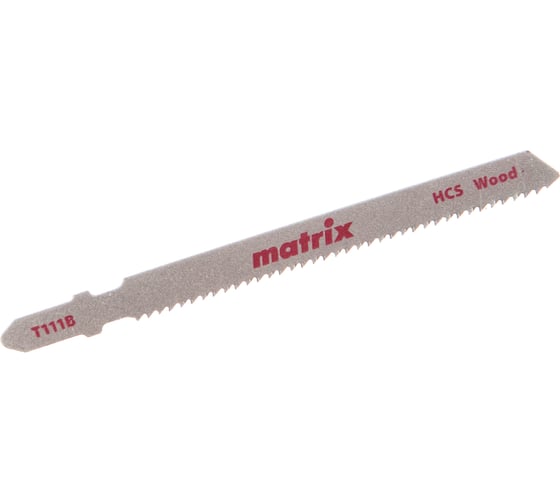 Изображение товара Полотно по дереву T111B (3 шт; 100х75 мм; шаг 2 мм; HCS) для электролобзика MATRIX 78225