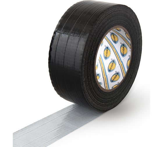 Изображение товара Армированная влагостойкая СУПЕРлента AVIORA черная, 48 мм, 50 м 302-162