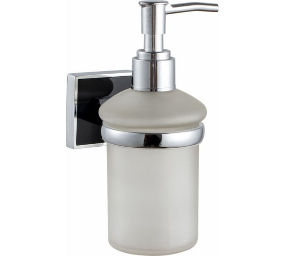 Изображение товара Дозатор для жидкого мыла Zenfort  с держателем коллекция "генезис", черный, 102333