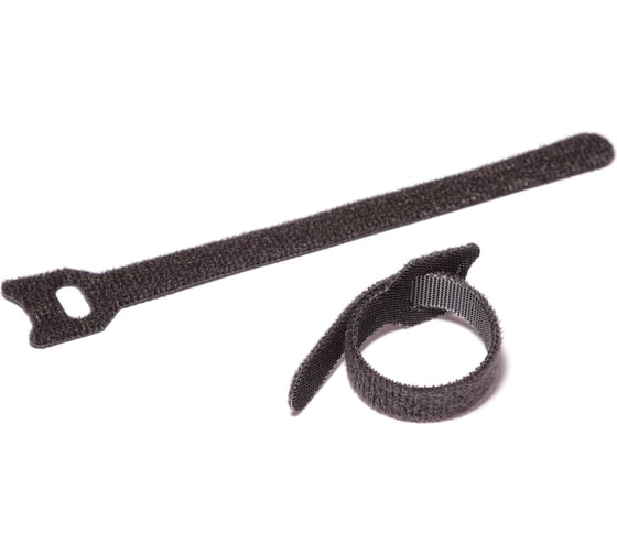 Изображение товара Хомуты-липучки Comfix 150x12 мм, упаковка 10 шт., 1 цвет, черный HLCT-150-RPX0000