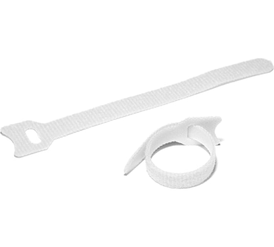 Изображение товара Хомуты-липучки Comfix 150x12 мм, упаковка 10 шт., 1 цвет, белый HLCT-150-RP00000X